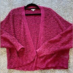 American Eagle burgundy cardigan